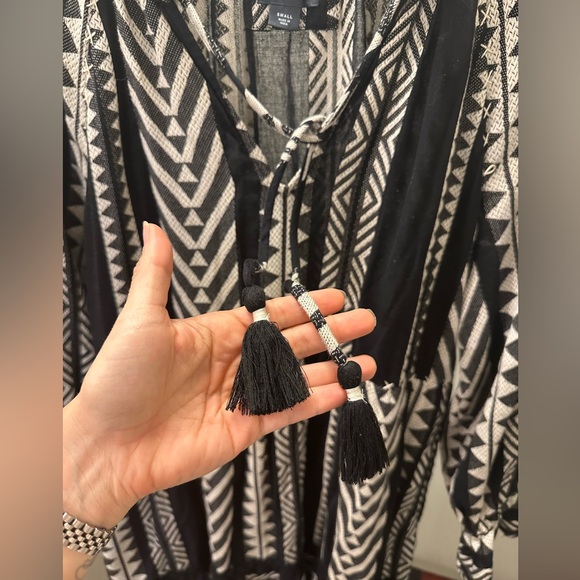 Anthropologie Maeve Tunic Dress, black/white, size S - Picture 4 of 9